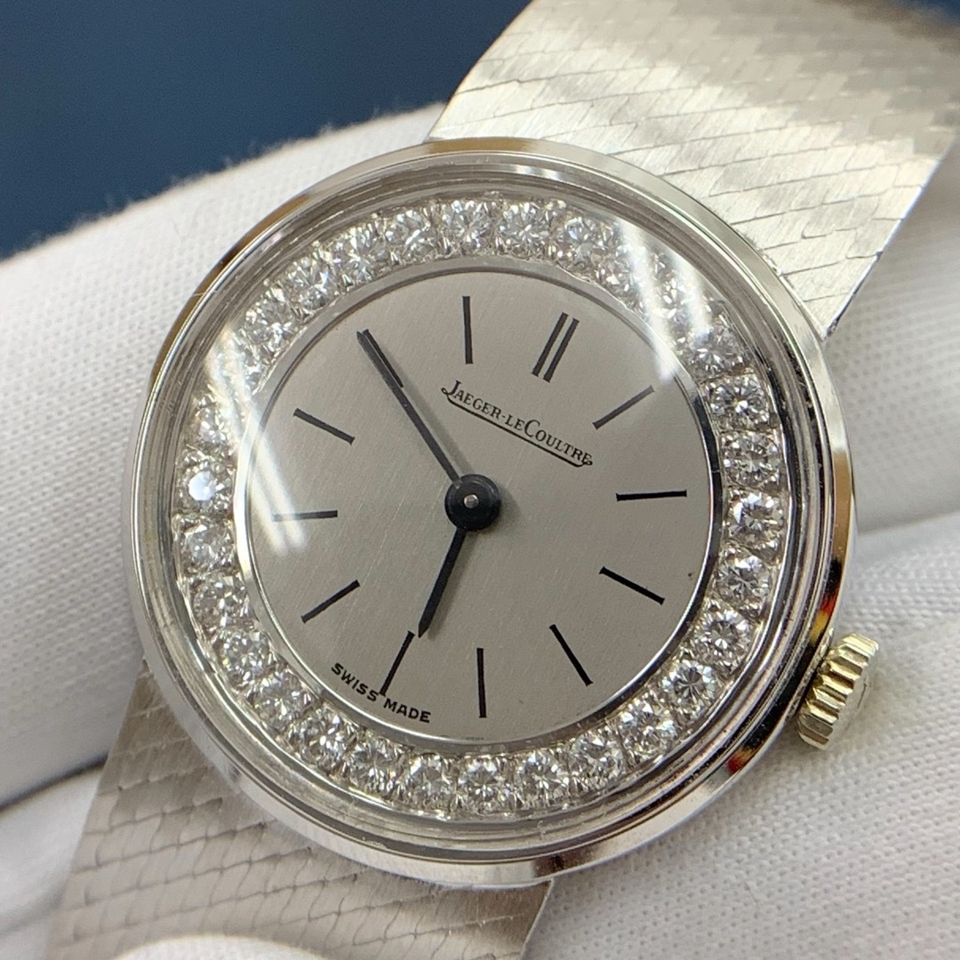 Jaeger-LeCoultre(ジャガールクルト)のレディース JAEGER-LECOULTRE 73008 手巻きダイヤK18WG レディースのファッション小物(腕時計)の商品写真