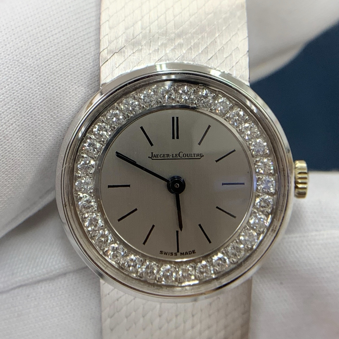 Jaeger-LeCoultre(ジャガールクルト)のレディース JAEGER-LECOULTRE 73008 手巻きダイヤK18WG レディースのファッション小物(腕時計)の商品写真