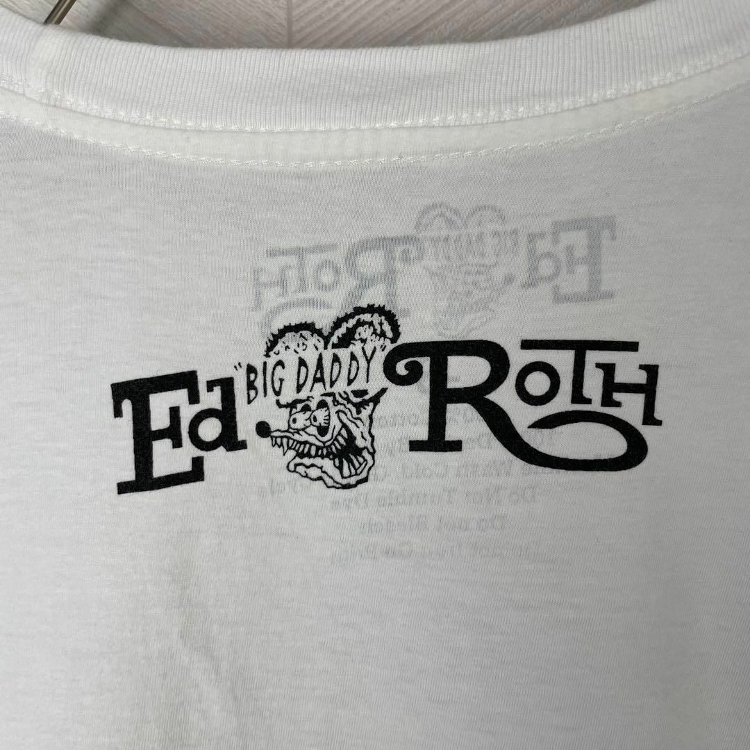 RATFINK ラットフィンク Tシャツ 半袖 キャラ ネズミ 両面プリント 白 メンズのトップス(Tシャツ/カットソー(半袖/袖なし))の商品写真