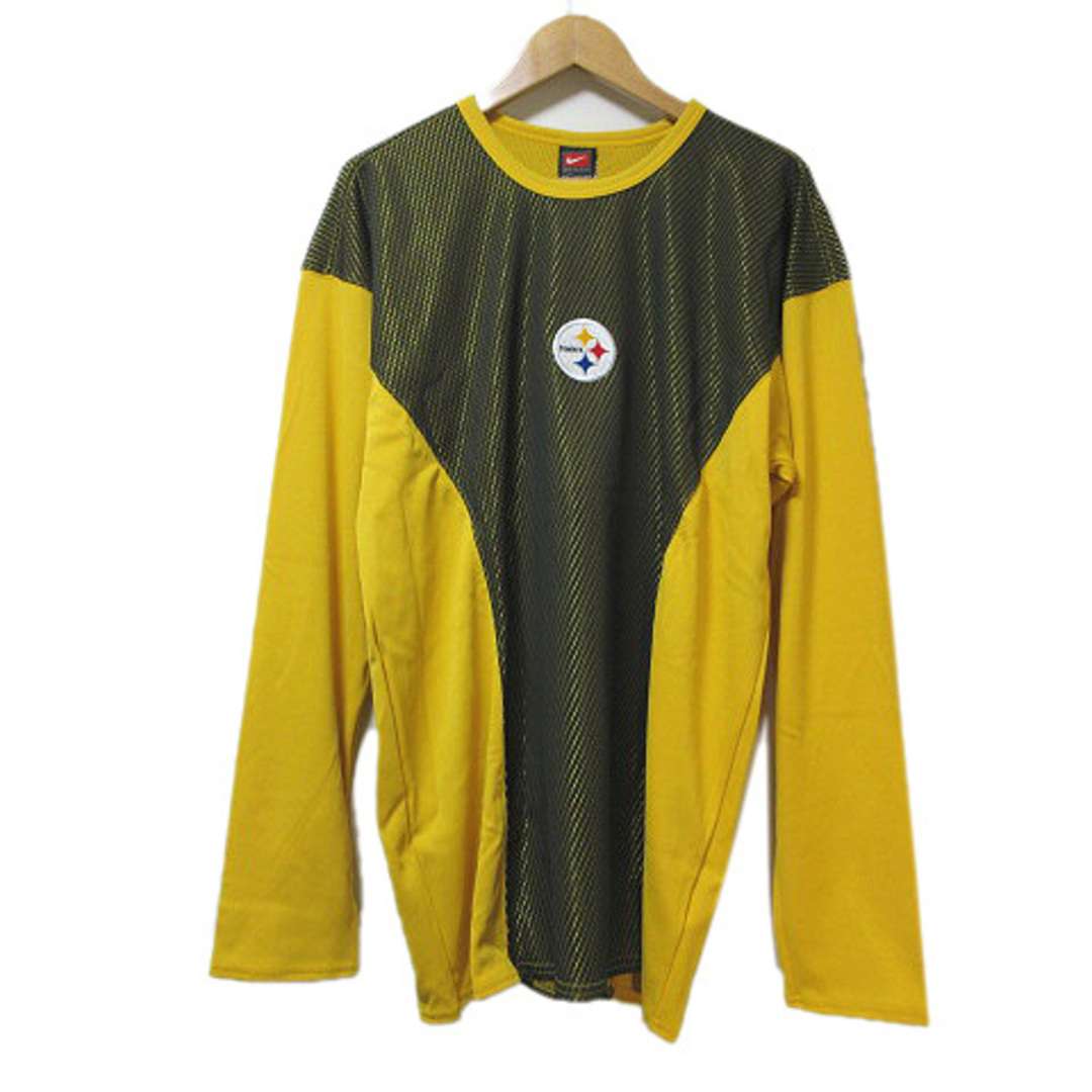 NIKE(ナイキ)の未使用品 ナイキ STEELERS NFL タグ付Tシャツ 長袖 L スポーツ/アウトドアのスポーツ/アウトドア その他(ラグビー)の商品写真