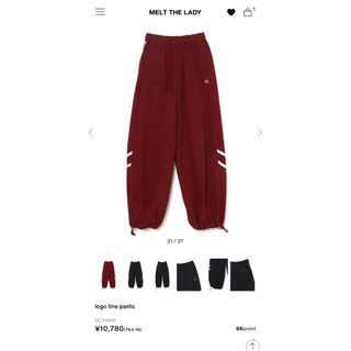 バブルス(Bubbles)のmelt the lady   logo line pants(ワークパンツ/カーゴパンツ)