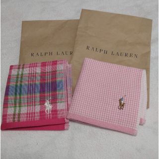 Ralph Lauren - 新品未使用　ラルフローレン　ミニハンカチ　2枚