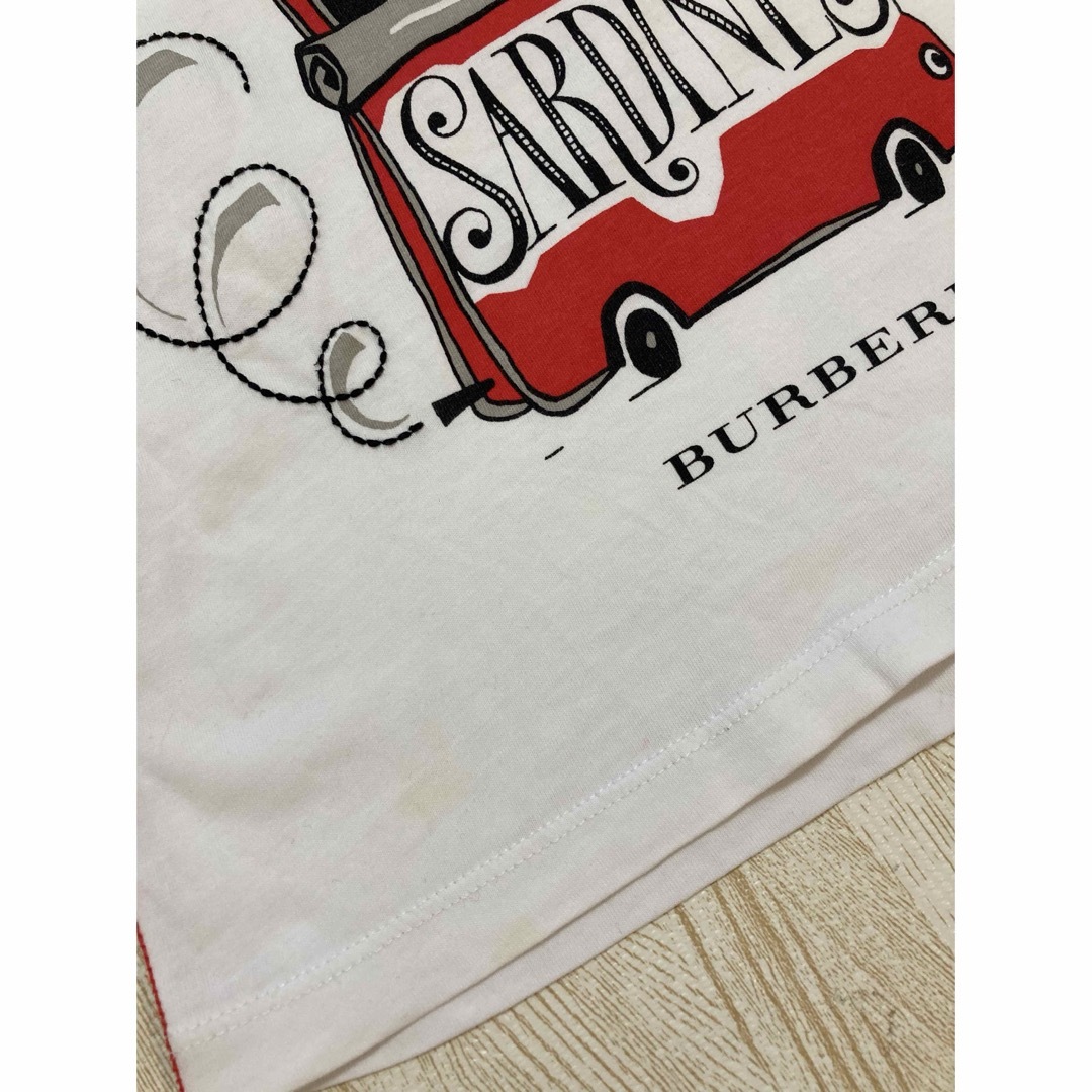 BURBERRY(バーバリー)のバーバリー　チルドレン　Tシャツ　綿100% 白　イラスト　車　120 130 キッズ/ベビー/マタニティのキッズ服男の子用(90cm~)(Tシャツ/カットソー)の商品写真