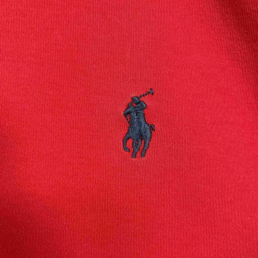 POLO RALPH LAUREN(ポロラルフローレン)の①74R ポロラルフローレン 半袖ポロシャツ ポニー刺繍 レッド メンズ夏物古着 メンズのトップス(ポロシャツ)の商品写真