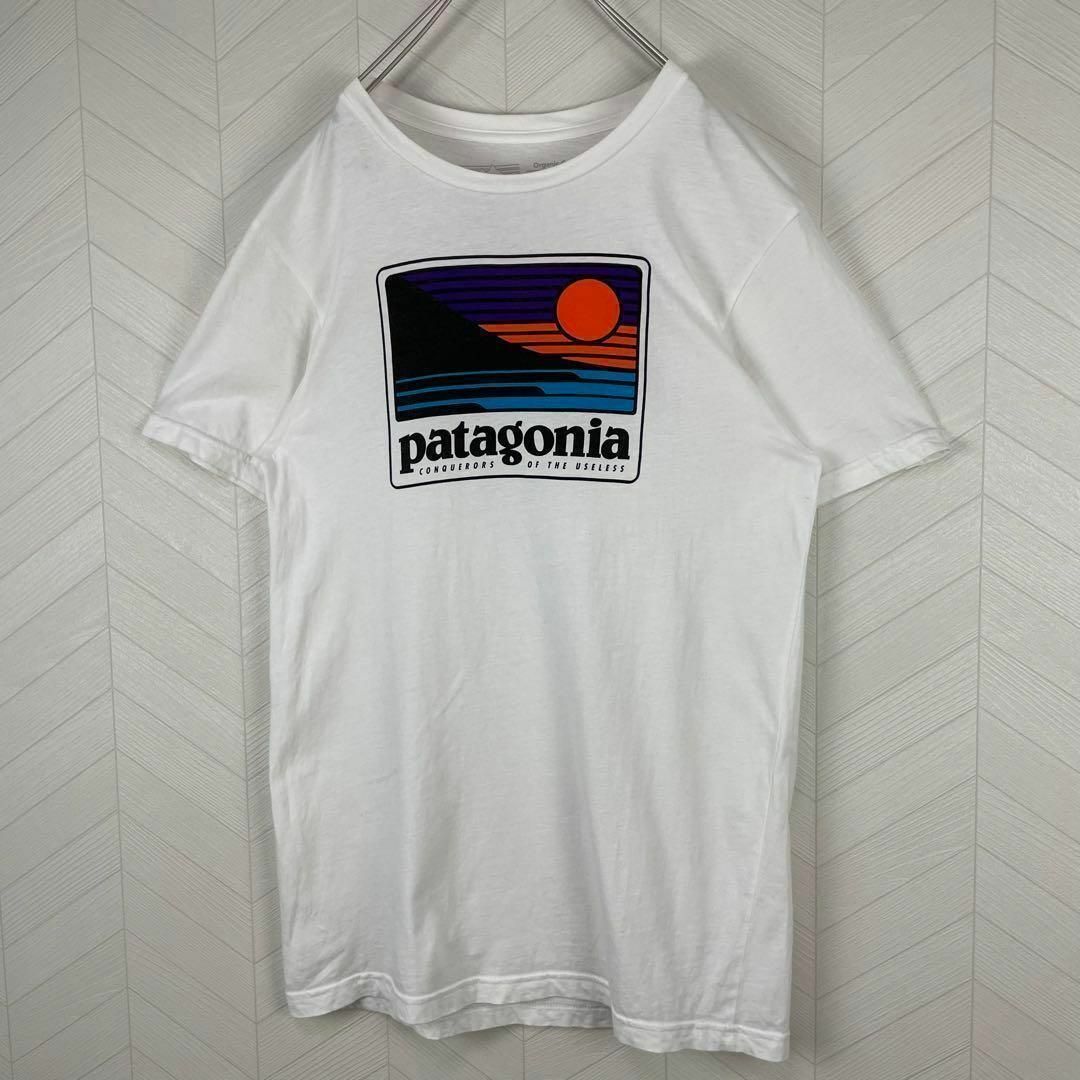 超激レア USA製 Patagonia Tシャツ レトロ オールド メンズ 白 メンズのトップス(Tシャツ/カットソー(半袖/袖なし))の商品写真