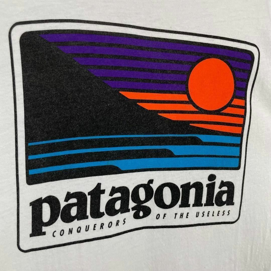 超激レア USA製 Patagonia Tシャツ レトロ オールド メンズ 白 メンズのトップス(Tシャツ/カットソー(半袖/袖なし))の商品写真