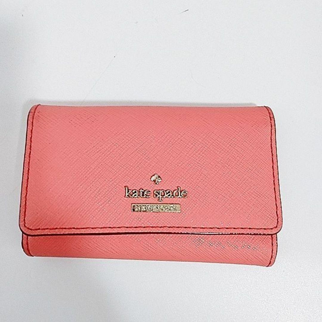 kate spade new york(ケイトスペードニューヨーク)の超美品　ケイトスペード　キーケース　6連　ピンク　本革 レディースのファッション小物(キーケース)の商品写真