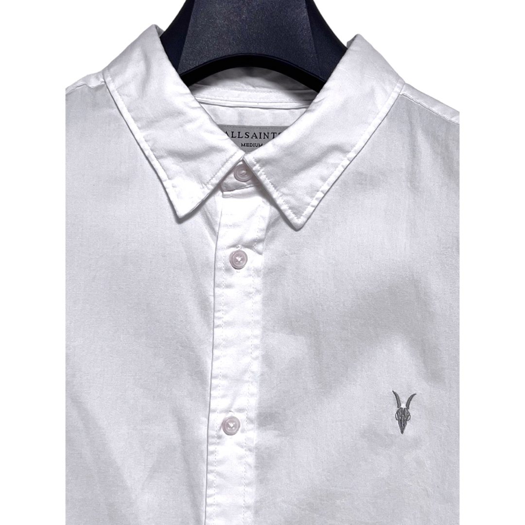 All Saints(オールセインツ)の匿名発送　美品　オールセインツ　オーバーサイズコットンシャツ　ホワイト メンズのトップス(シャツ)の商品写真