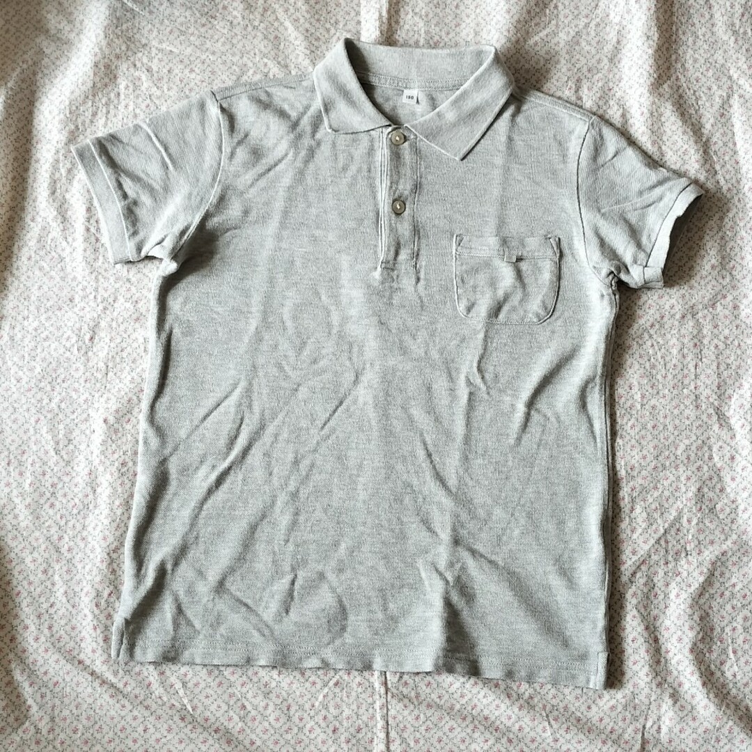 MUJI (無印良品)(ムジルシリョウヒン)のMUJI 150 綿　ポロシャツ キッズ/ベビー/マタニティのキッズ服男の子用(90cm~)(Tシャツ/カットソー)の商品写真