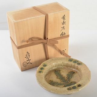 北大路魯山人作 黄瀬戸釉 蕪文 鉢 共箱 U R7111の通販 by 北大路魯山人作 黄瀬戸釉 蕪文 鉢 共箱 U R7111の通販 by