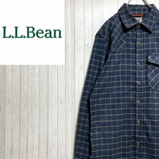 エルエルビーン(L.L.Bean)のエルエルビーン　ヴィンテージ　長袖デザインシャツ　チェック　アウトドア　S(シャツ)