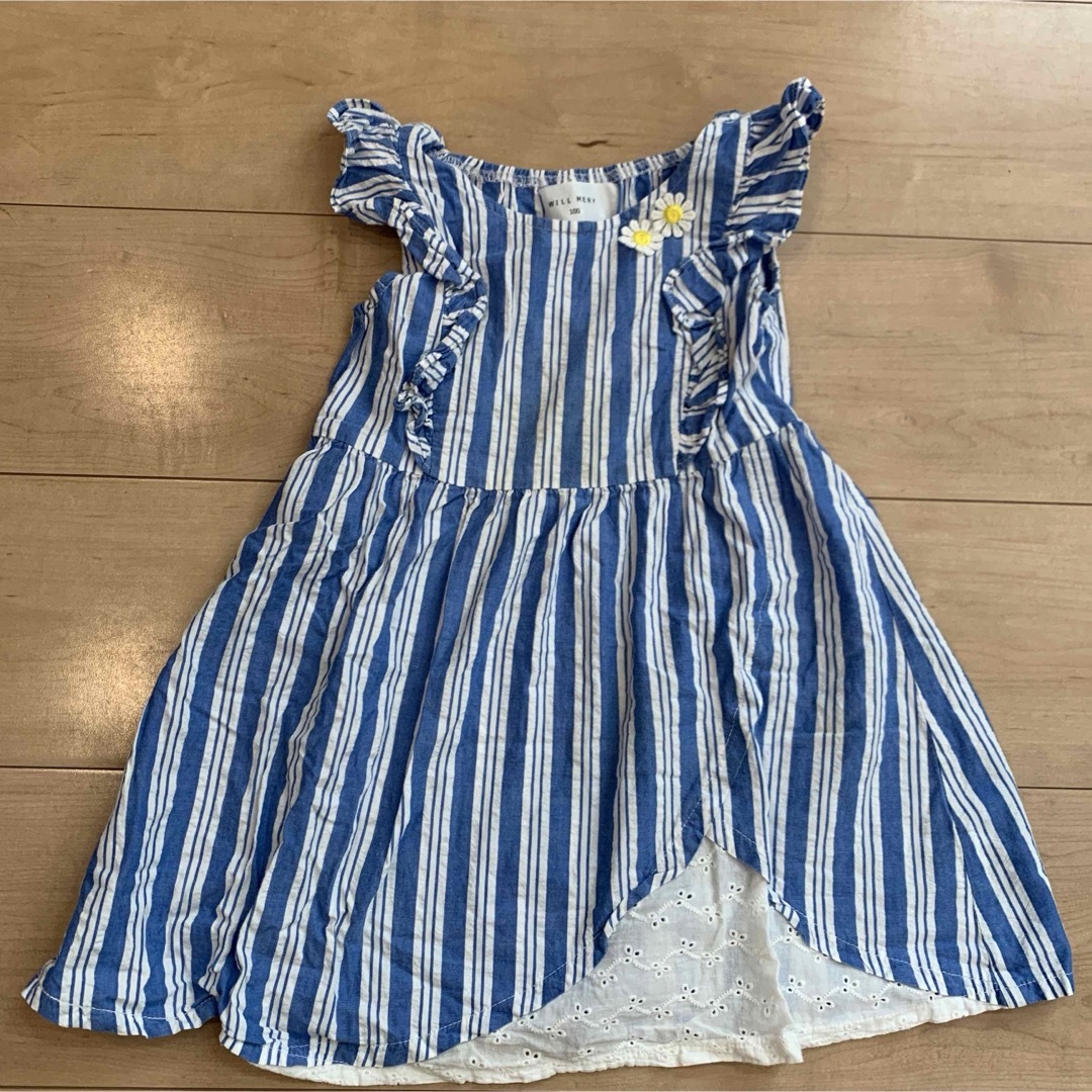 子ども服 ワンピース サイズ100 キッズ/ベビー/マタニティのキッズ服女の子用(90cm~)(ワンピース)の商品写真