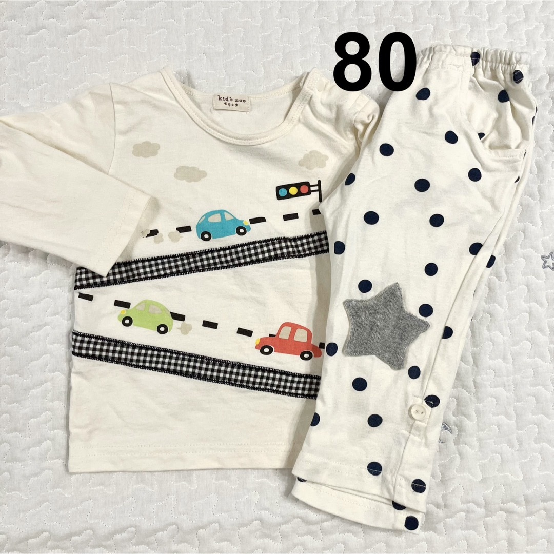 kid’s zoo(キッズズー)のキッズズー◎カットソー/レギンス　セット キッズ/ベビー/マタニティのベビー服(~85cm)(シャツ/カットソー)の商品写真