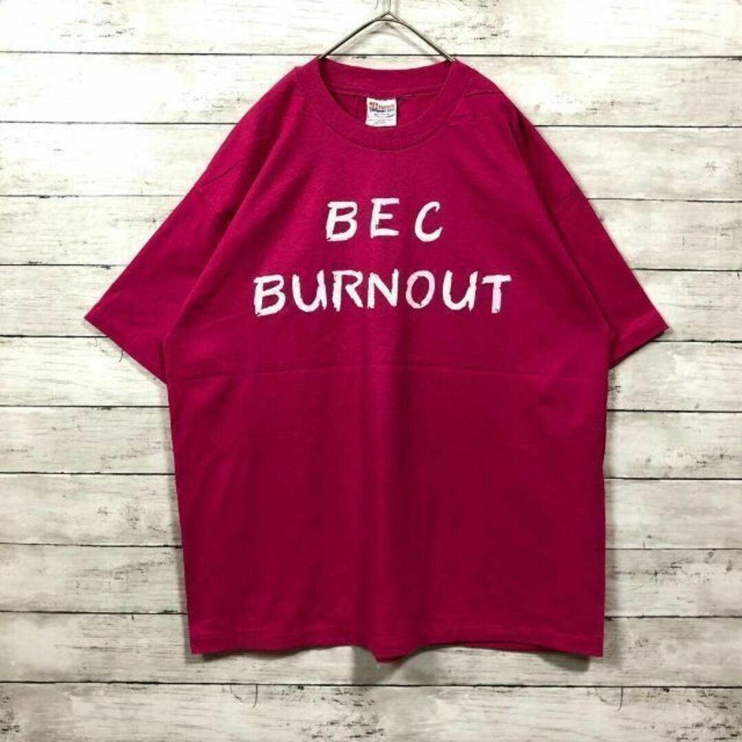 Hanes(ヘインズ)のf27 US古着 半袖Tシャツ　BEC BURNOUT　フロントプリント メンズのトップス(Tシャツ/カットソー(半袖/袖なし))の商品写真