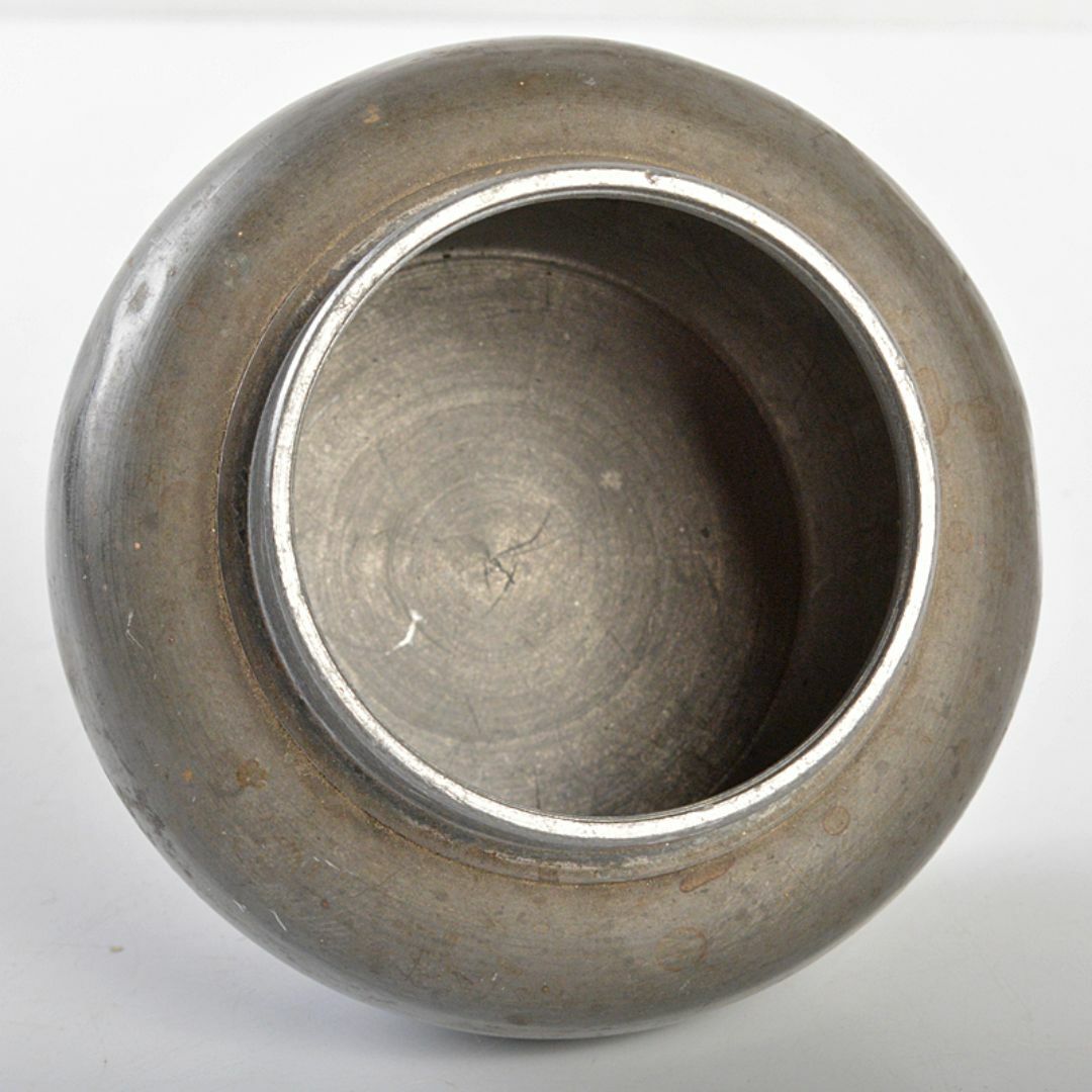 煎茶道具 鮎銅銘 古錫 茶壷 茶心壷 約242g D R7114 煎茶道具 鮎銅銘 古錫 茶壷 茶心壷 約242g D R7114