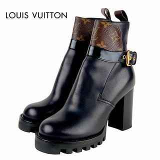 LOUIS VUITTON - ルイヴィトン LOUIS VUITTON スタートレイルライン モノグラム ブーツ ショートブーツ 靴 シューズ レザー ブラック ブラウン アンクルブーツ ベルト