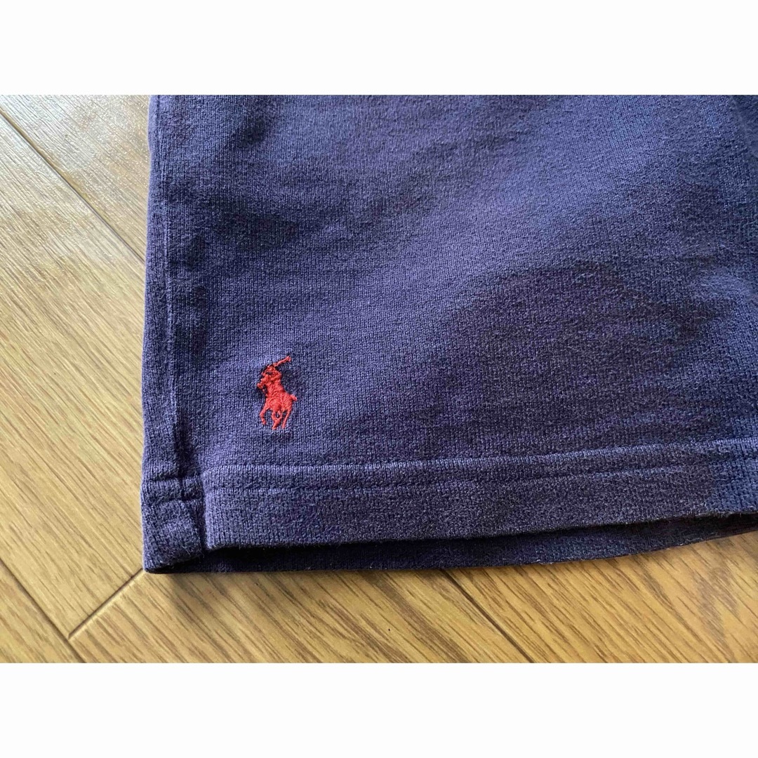 Ralph Lauren(ラルフローレン)の赤ラルフローレンベアーTシャツ紺パンツポニー刺繍ネイビー上下2枚セット90 キッズ/ベビー/マタニティのキッズ服男の子用(90cm~)(Tシャツ/カットソー)の商品写真