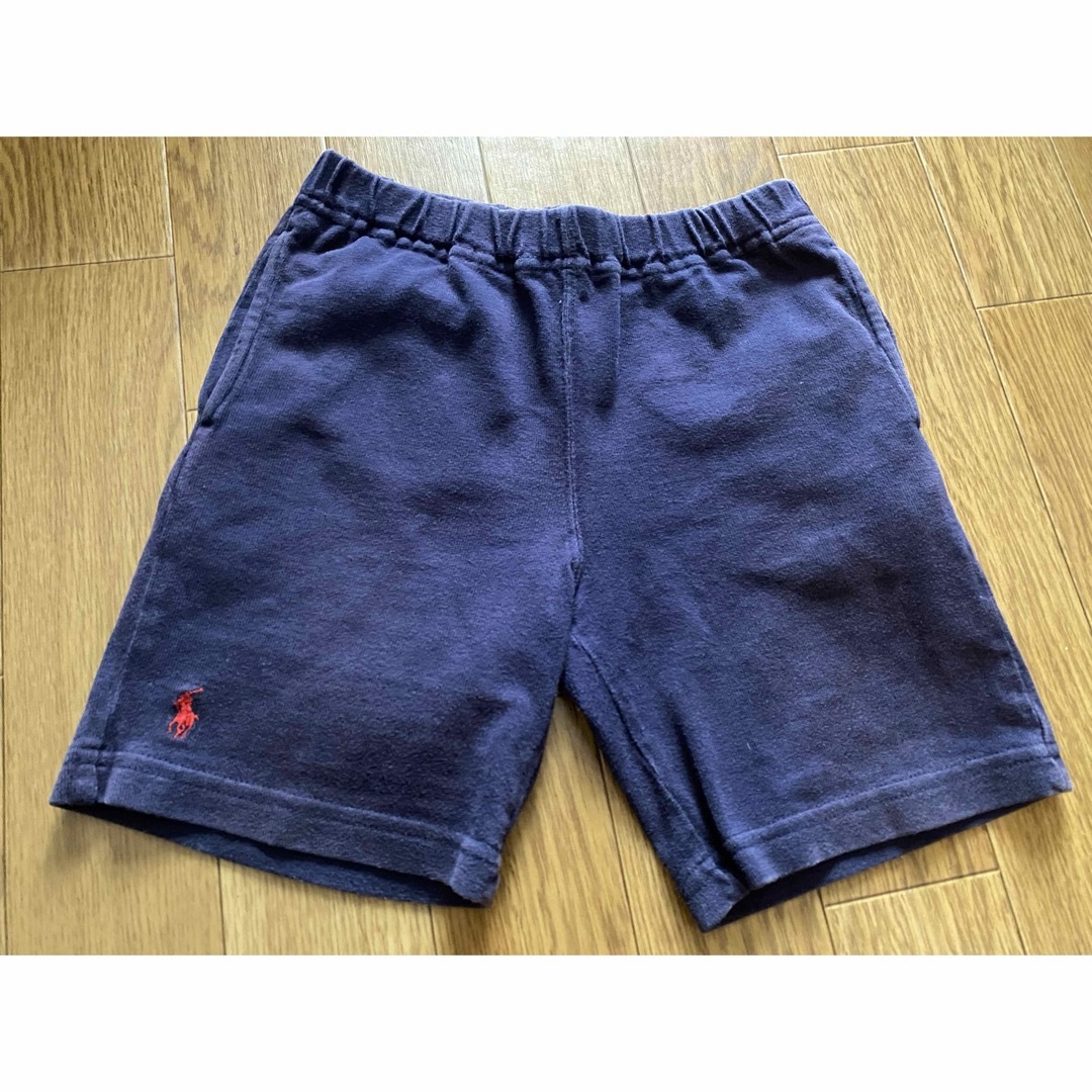 Ralph Lauren(ラルフローレン)の赤ラルフローレンベアーTシャツ紺パンツポニー刺繍ネイビー上下2枚セット90 キッズ/ベビー/マタニティのキッズ服男の子用(90cm~)(Tシャツ/カットソー)の商品写真