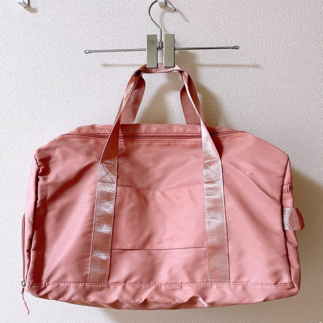  <タイムセール♪>ボストンバッグ 女 男 旅行 ピンク 春 合宿 災害 レディースのバッグ(ボストンバッグ)の商品写真