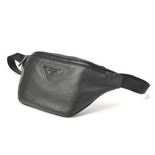 プラダ / PRADA   ボディバッグ/ベルトバッグ   2VL033　レザー　ブラック 　【中古】 商品番号 S-155468(ウエストポーチ)