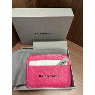 バレンシアガ(Balenciaga)のバレンシアガ  BALENCIAGA  カードケース　 ピンク(名刺入れ/定期入れ)
