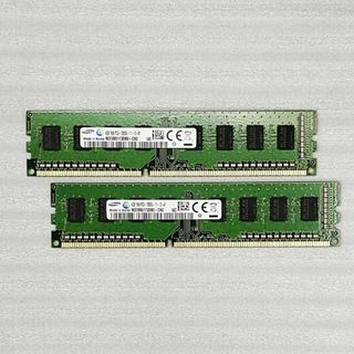 【動作確認済】デスクトップPCメモリー DDR3 4GB 2枚セット④(PCパーツ)