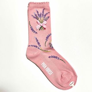 ピンクハウス(PINK HOUSE)のピンクハウス　靴下　ソックス　ピンク　ラベンダー　新品　リボン付き(ソックス)