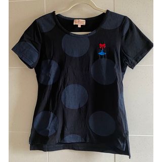 ヴィヴィアンウエストウッド(Vivienne Westwood)のヴィヴィアンウエストウッド　Tシャツ　半袖　水玉　黒⭐︎値下げ(Tシャツ/カットソー(半袖/袖なし))