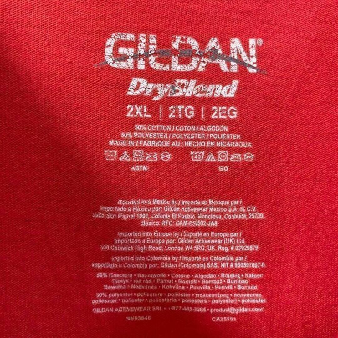 GILDAN(ギルタン)のh90 US古着　半袖Tシャツ　パークス・アンド・レクリエーション　バット　男 メンズのトップス(Tシャツ/カットソー(半袖/袖なし))の商品写真