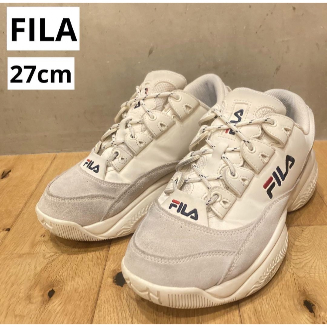 FILA(フィラ)のFILA フィラ　PROVENANCE LOW  厚底　メンズ　ホワイト メンズの靴/シューズ(スニーカー)の商品写真