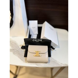 セリーヌ(celine)のスモールウォレット トリオンフ / シャイニーカーフスキン ライトストーン(財布)