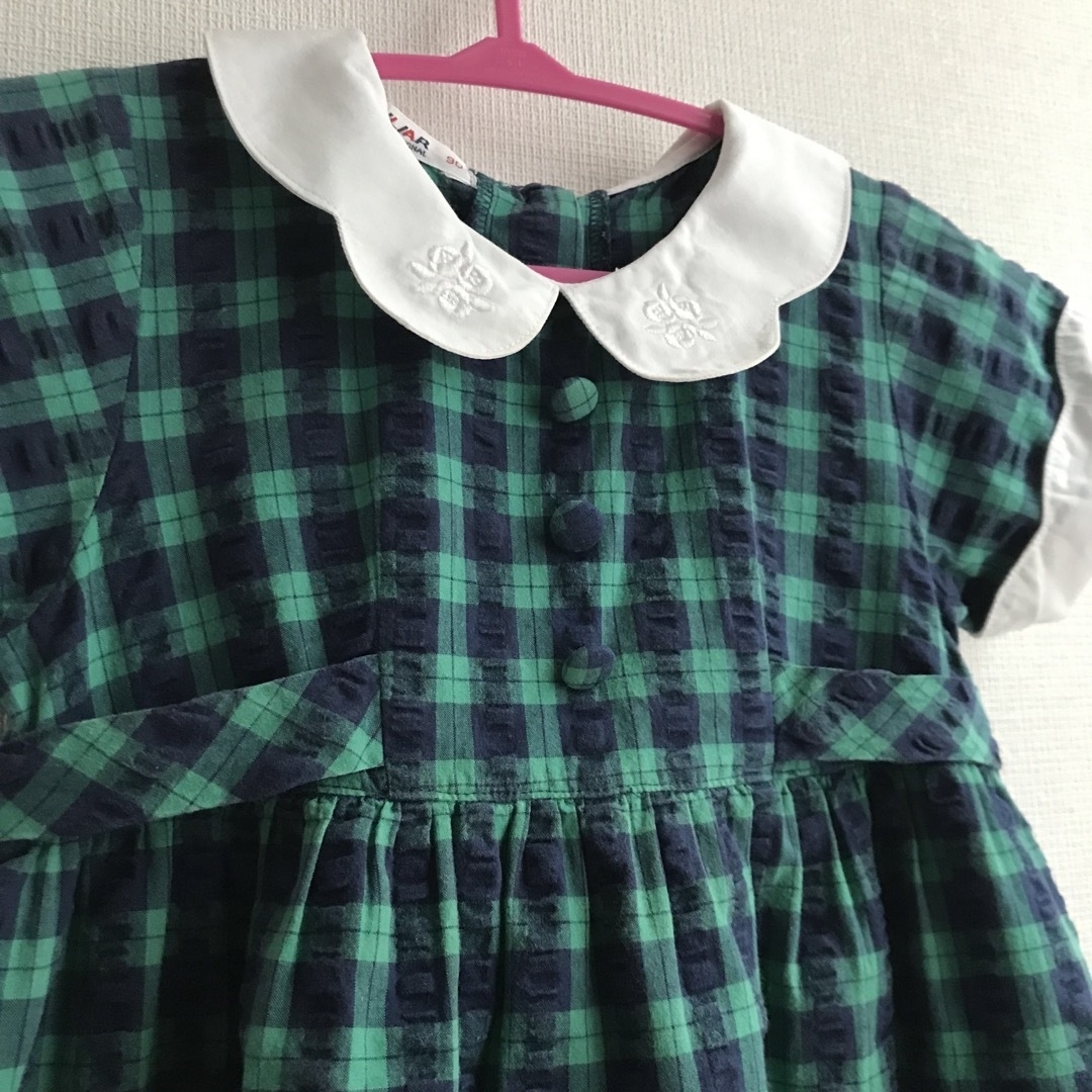 familiar(ファミリア)のファミリア　ワンピース　緑　90 キッズ/ベビー/マタニティのキッズ服女の子用(90cm~)(ワンピース)の商品写真