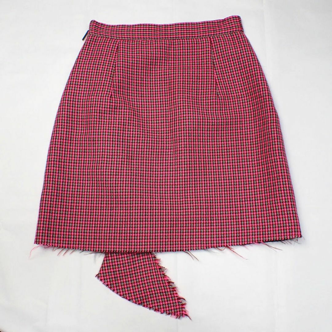MSGM(エムエスジイエム)のMSGM フリル 千鳥柄 スカート[b36-28］ レディースのスカート(ミニスカート)の商品写真