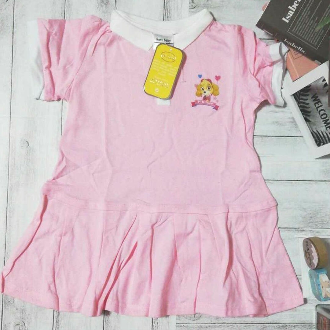 パウパトロール  ミニワンピース 100 チュニック キッズ/ベビー/マタニティのキッズ服女の子用(90cm~)(ワンピース)の商品写真