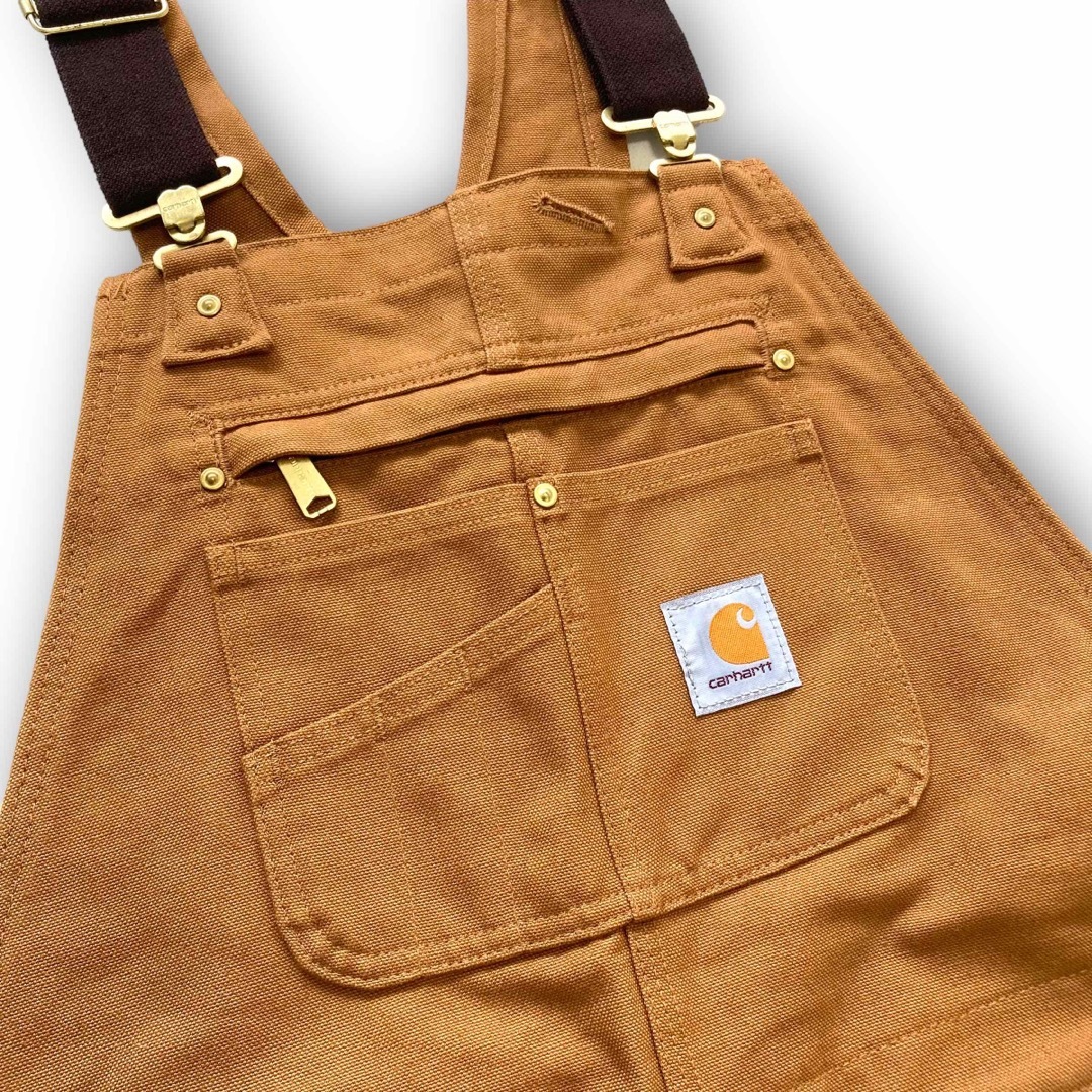 carhartt(カーハート)の【carhartt】美品 カーハート ダック生地 ダブルニー オーバーオール メンズのパンツ(サロペット/オーバーオール)の商品写真