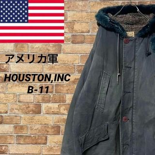 HOUSTONINC B-11 フライトジャケット　ミリタリーコート　38(ミリタリージャケット)