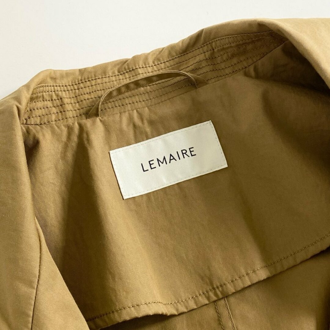 LEMAIRE(ルメール)の74d16 LEMAIRE ルメール トレンチコート スプリングコート ロングコート サイズ36 ベージュ  レディース レディースのジャケット/アウター(スプリングコート)の商品写真