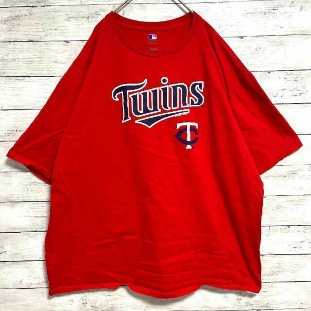 h46 US古着　MLB　Twins　半袖Tシャツ　ツインズ　ベースボール　野球 メンズのトップス(Tシャツ/カットソー(半袖/袖なし))の商品写真