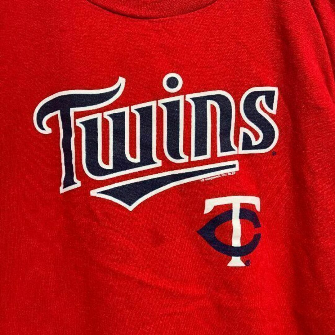 h46 US古着　MLB　Twins　半袖Tシャツ　ツインズ　ベースボール　野球 メンズのトップス(Tシャツ/カットソー(半袖/袖なし))の商品写真