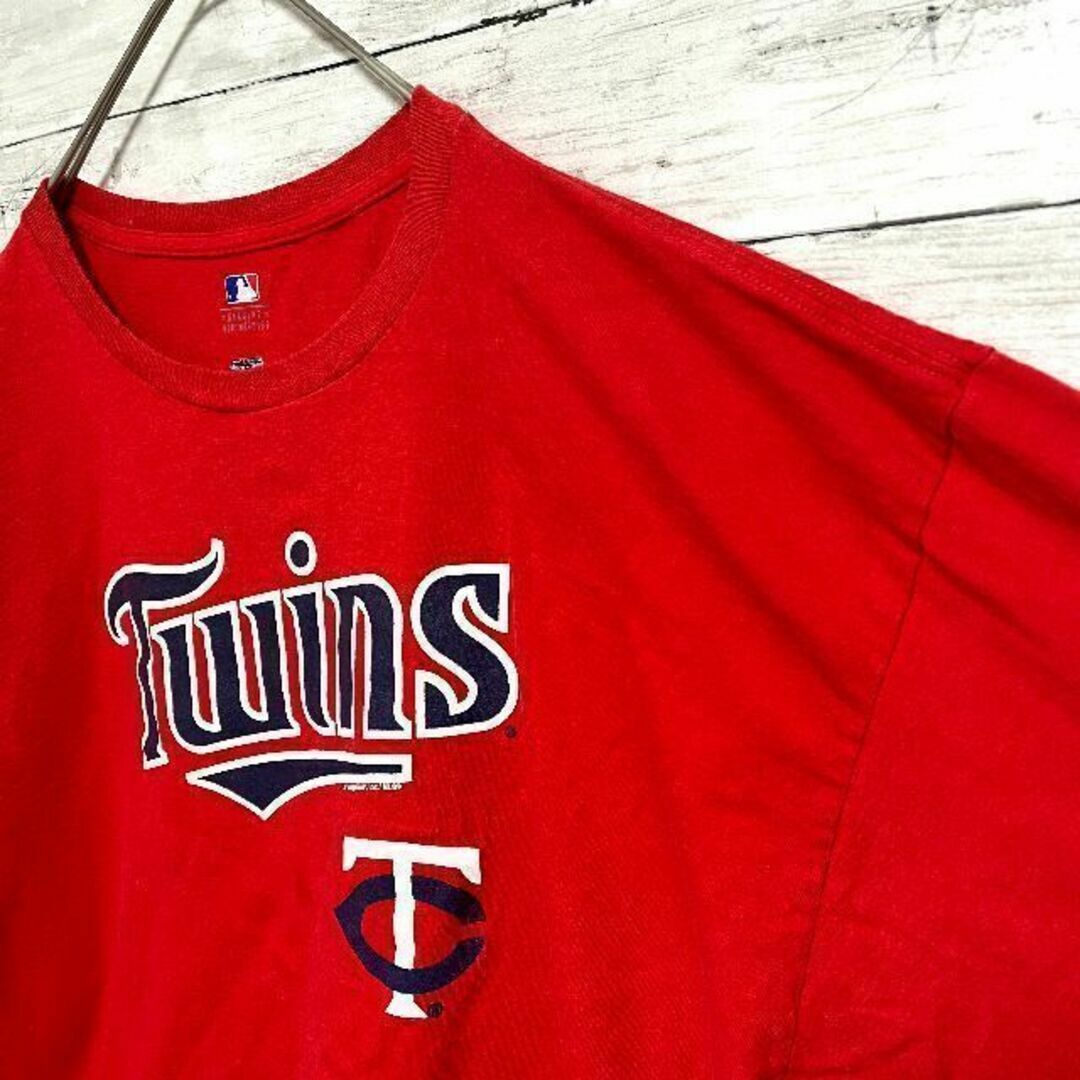 h46 US古着　MLB　Twins　半袖Tシャツ　ツインズ　ベースボール　野球 メンズのトップス(Tシャツ/カットソー(半袖/袖なし))の商品写真