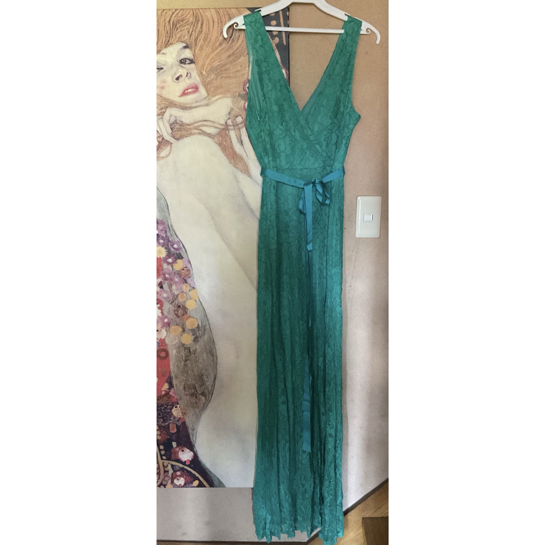 TADASHI SHOJI(タダシショウジ)の新品 USAロングドレス  VF GREEN  S レディースのワンピース(ロングワンピース/マキシワンピース)の商品写真