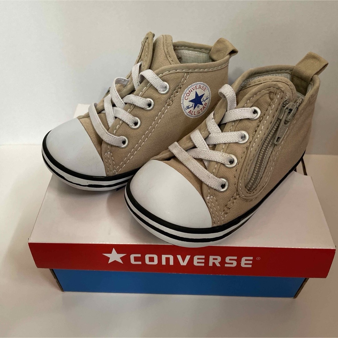 CONVERSE(コンバース)のベビーコンバース　ファーストスター　13.0㎝　ベージュ キッズ/ベビー/マタニティのベビー靴/シューズ(~14cm)(スニーカー)の商品写真