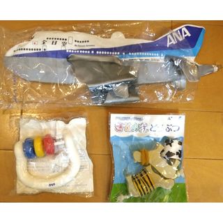 エーエヌエー(ゼンニッポンクウユ)(ANA(全日本空輸))の全日空　ANA おもちゃ　非売品　ノベルティ　飛行機　ガラガラ　ラトル　トイ(がらがら/ラトル)