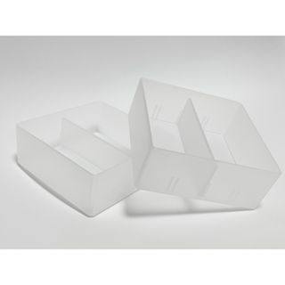 ムジルシリョウヒン(MUJI (無印良品))のポリプロピレンデスク内整理トレー１約１００ｘ１００ｘ４０ｍｍ(ケース/ボックス)