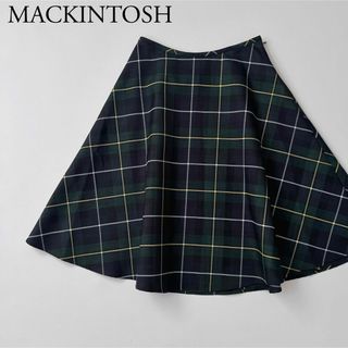 マッキントッシュフィロソフィー(MACKINTOSH PHILOSOPHY)の美品 MACKINTOSH PHILOSOPHY ロングスカート チェック(ロングスカート)