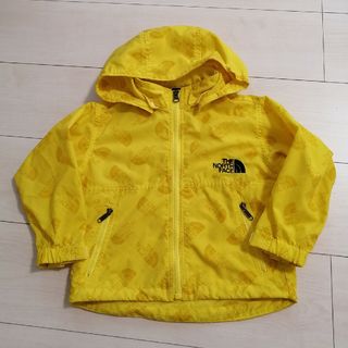 ザノースフェイス(THE NORTH FACE)のノースフェイス  総柄 イエロー ウインドブレイカー 90(ジャケット/上着)