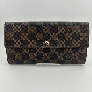 ルイヴィトン(LOUIS VUITTON)のルイヴィトン ポルトフォイユ サラ ダミエ 長財布 財布 レディース(財布)