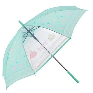 amusant sous la pluie 耐風 55cm ジュニア長傘 透明窓(傘)