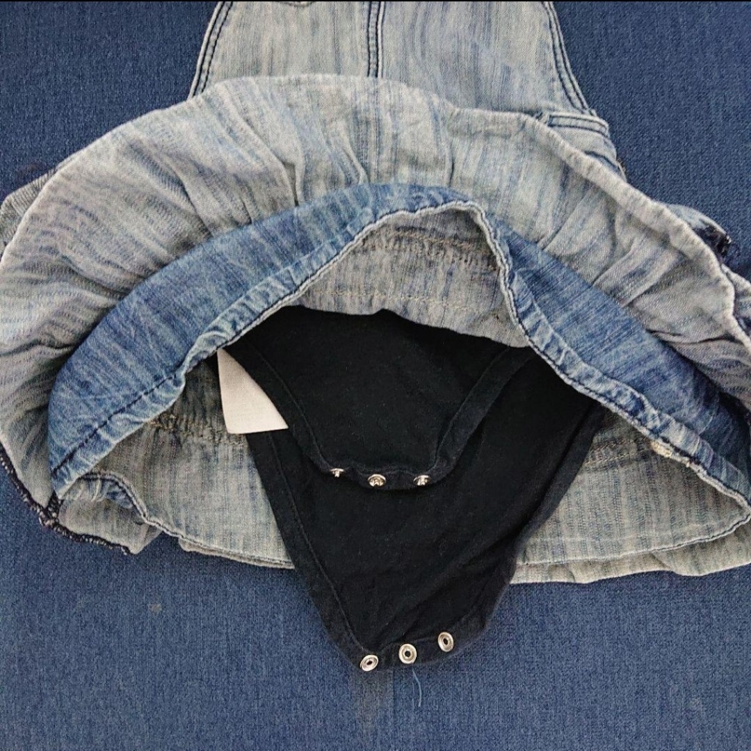 DIESEL(ディーゼル)のDIESEL デニム ジャンパースカート 6M キッズ/ベビー/マタニティのベビー服(~85cm)(ワンピース)の商品写真