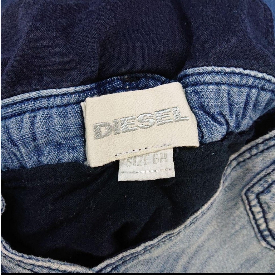 DIESEL(ディーゼル)のDIESEL デニム ジャンパースカート 6M キッズ/ベビー/マタニティのベビー服(~85cm)(ワンピース)の商品写真